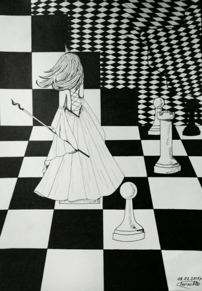 Шахматная Королева Алиса в стране чудес