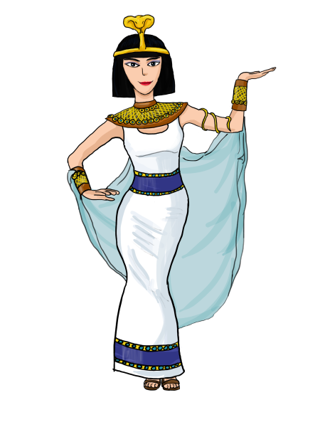 Древний Египет Клеопатра фараон рисунок