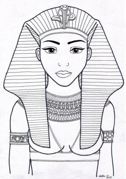 Египтянка древний Египет рисунок
