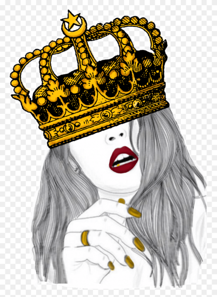 Корона на голове королевы