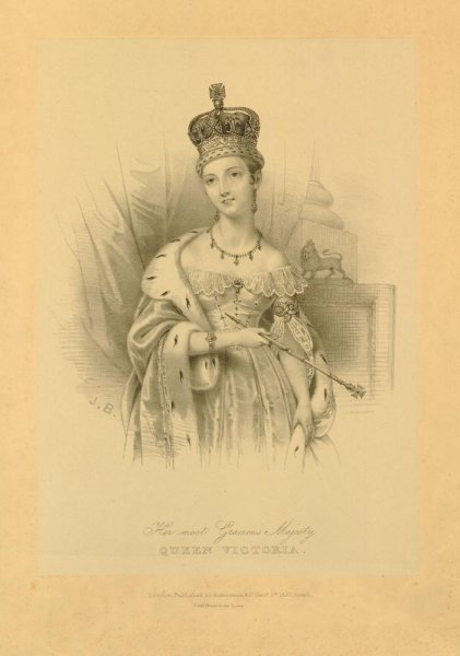 Королева Виктория гравюра