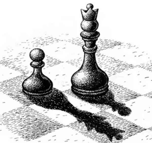 Тень от шахматных фигур