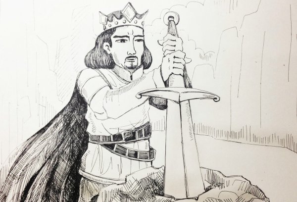 Легенда о короле Артуре рисунок