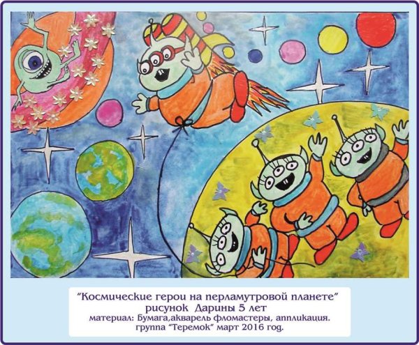 Конкурс рисунков про космос для детей