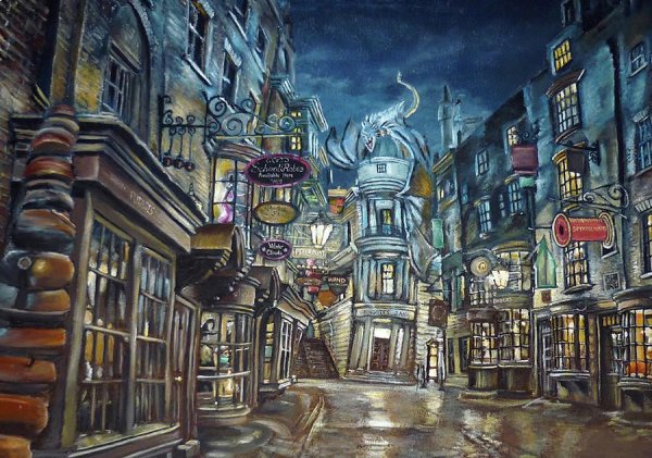 Косой переулок из Гарри Поттера арт