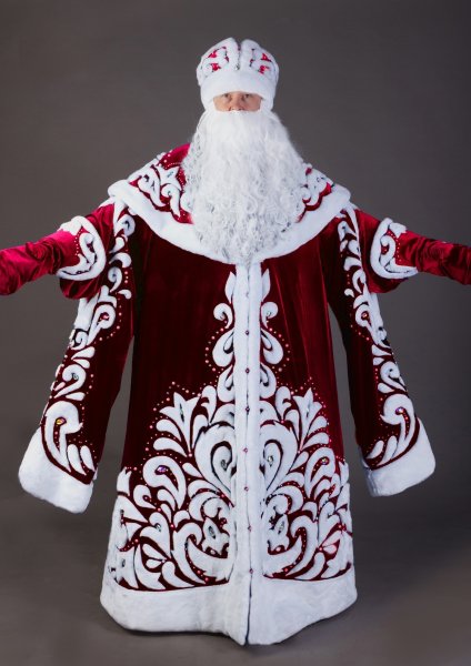 Красивый костюм Деда Мороза
