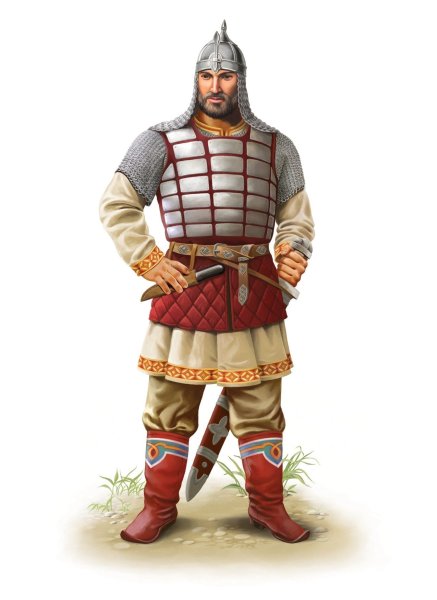 Рисунки костюм древнерусского воина