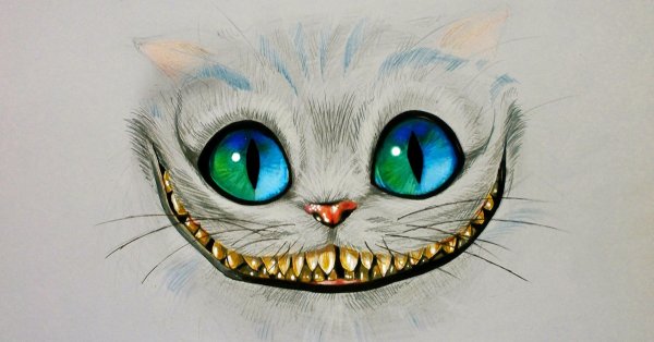 Глаза кота из Алисы в стране чудес