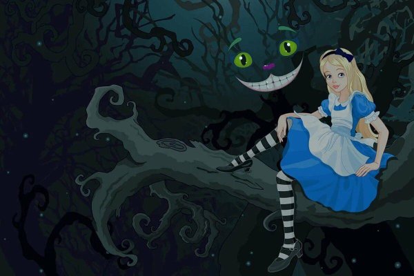 Алиса и кот Чешир в стране чудес