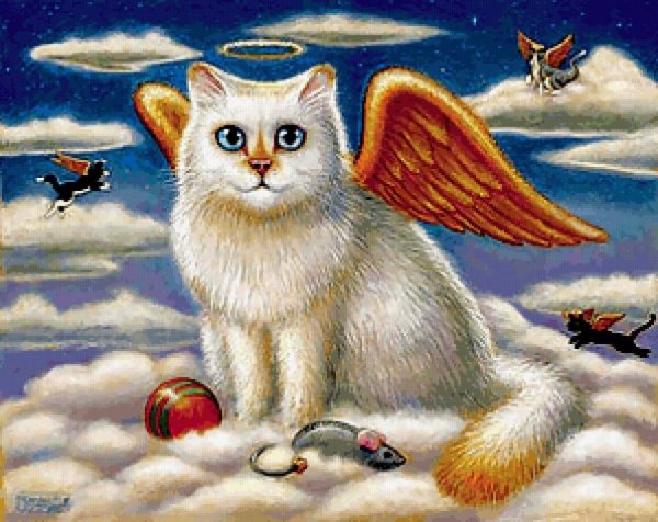 Коты и ангелы в живописи