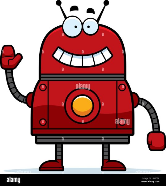 Красный робот для детей