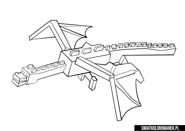 ЭНДЕР дракон раскраска лего