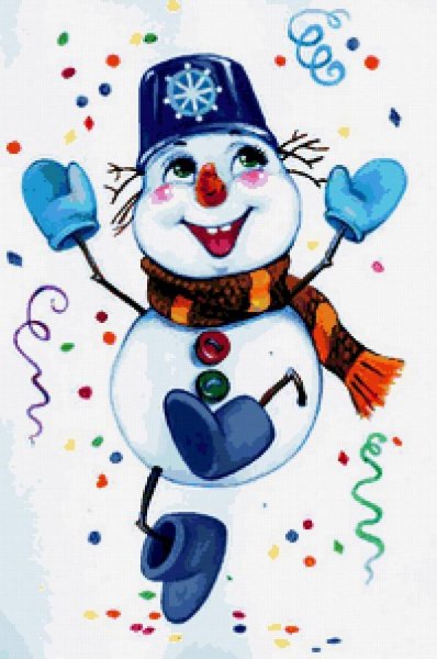 Веселый Снеговик иллюстрации
