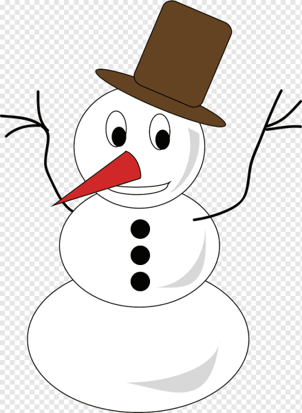 Креативный Снеговик рисунок
