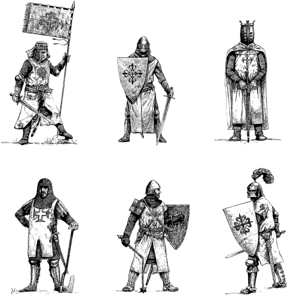 Рыцарь Крестоносец рисунок