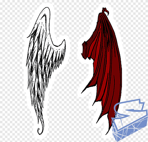 Рисунки крылья ангела и демона