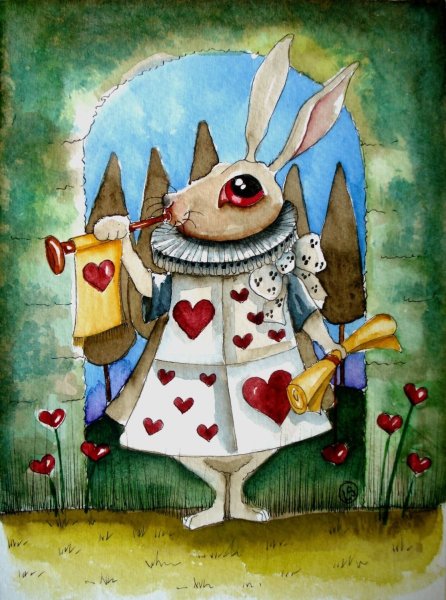 Алиса в Зазеркалье белый кролик