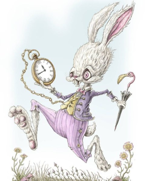 Мартовский кролик Алиса в стране чудес