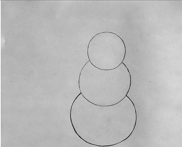 Алгоритм рисования снеговика для детей