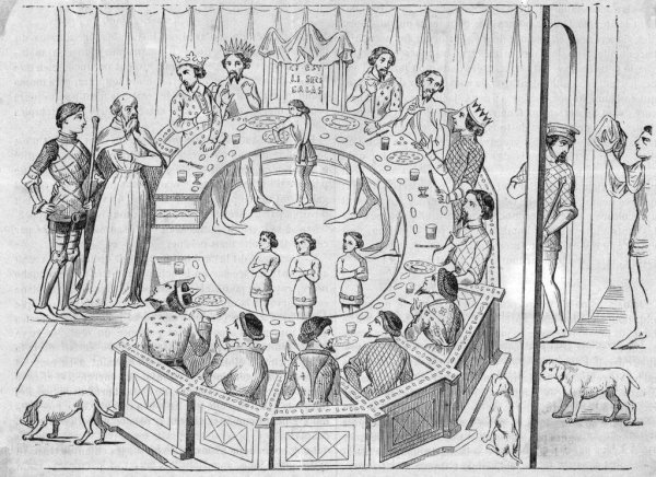 Рисунки круглого стола короля артура
