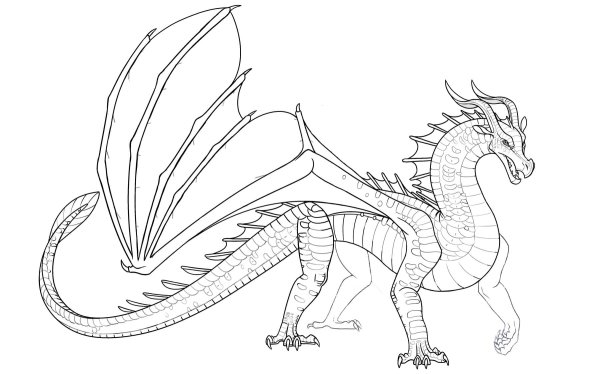 Рисунки крупный дракон