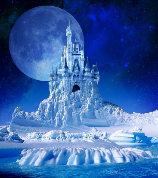 Замок снежной королевы фэнтези