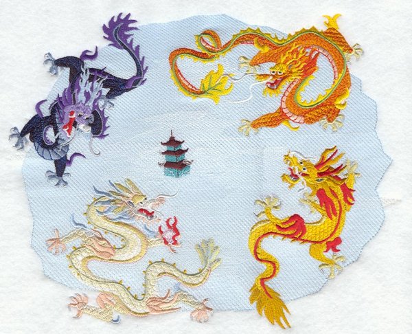 Легенда о 4 драконах в Китае