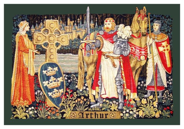 Король Артур Средневековая миниатюра