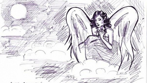 Иллюстрация к стихотворению ангел Лермонтов