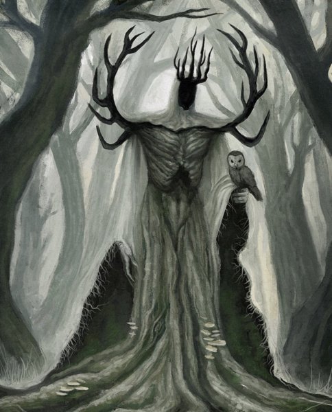 Лесной царь Жуковский рисунок