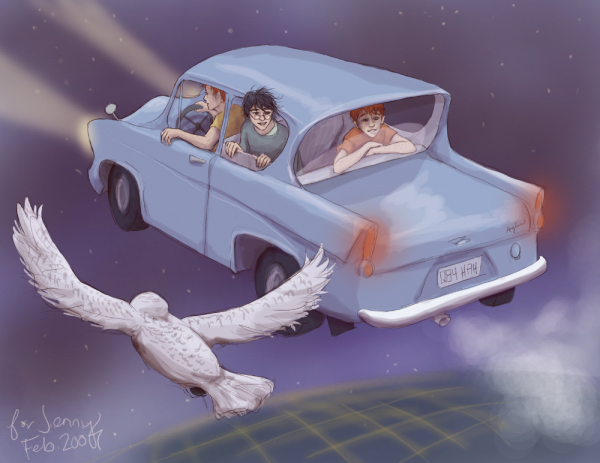 Гарри Поттер и Тайная комната летающая машина