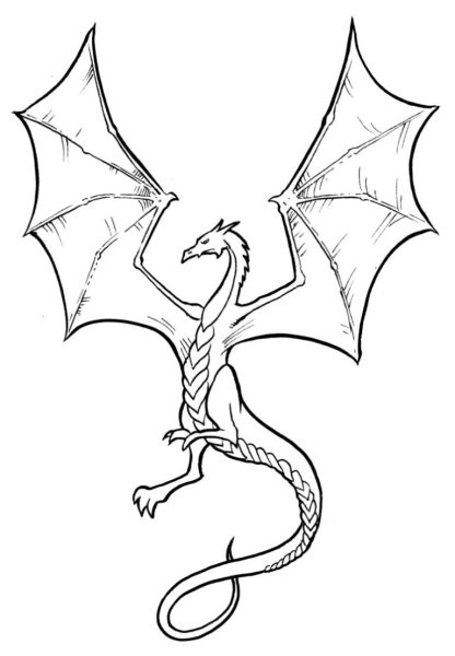 Рисунки драконов для срисовки