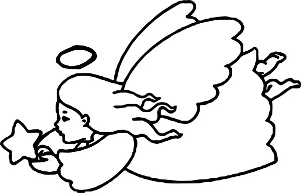 Раскраски ангелов для детей