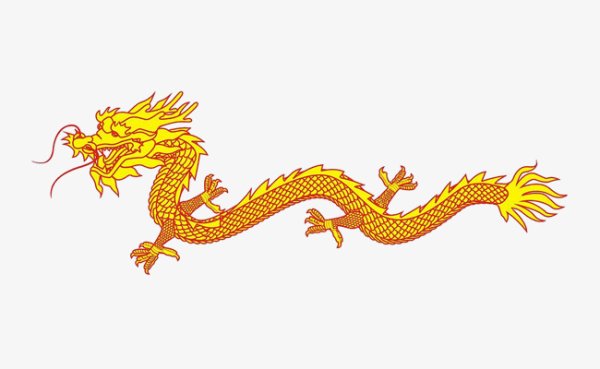 Рисунки летящий китайский дракон
