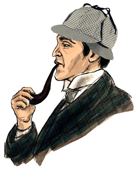 Шерлок Холмс Конан Дойл портрет