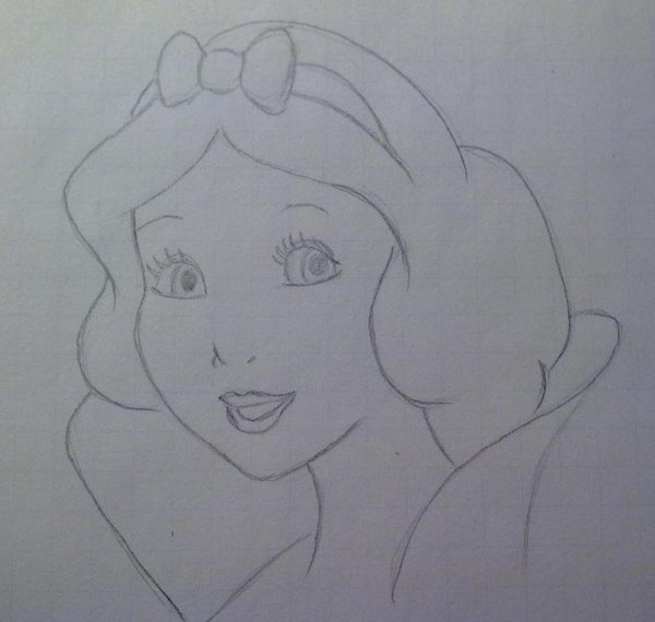 Принцесса рисунок карандашом