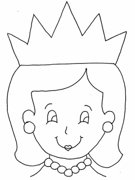 Королева картинка для детей раскраска