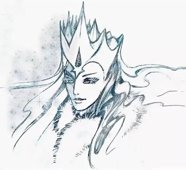 Раскраска снежной королевы из сказки Снежная Королева