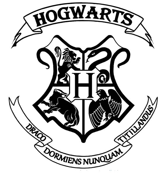Эмблема Хогвартса из Гарри Поттера