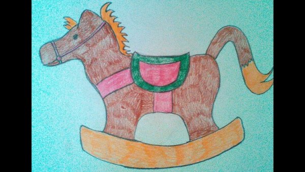 Лошадка детский рисунок