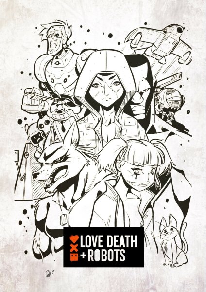 Любовь смерть и роботы арт