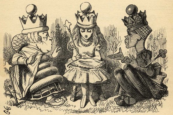 Алиса в Зазеркалье иллюстрации Джона Тенниела