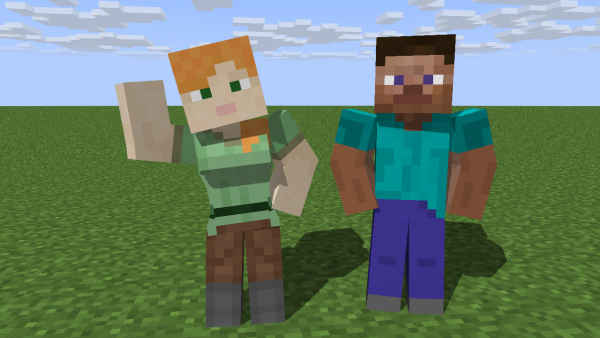 Minecraft Стив и Алекс