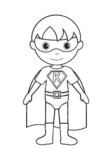 Супергерои для раскрашивания детям