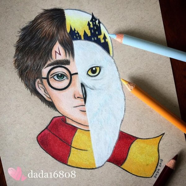 Идеи для рисования Гарри Поттер арт