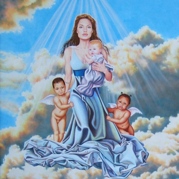 Мама ангел и трое детей