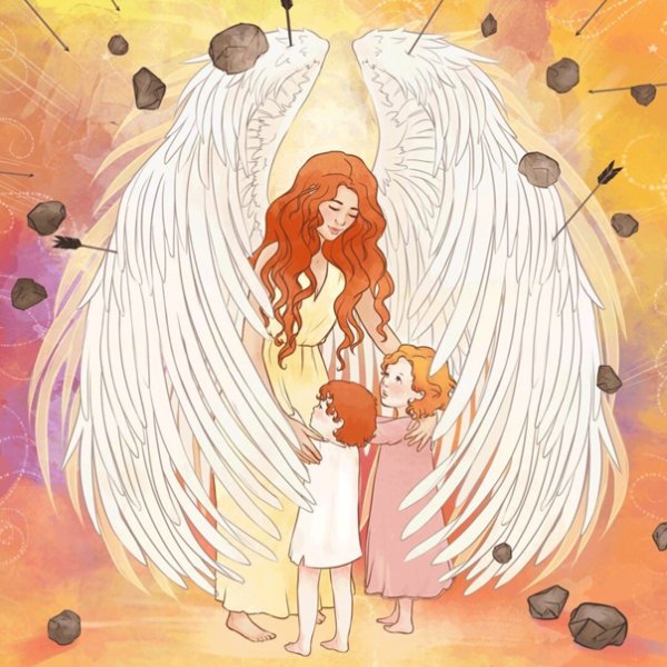 Арт ангела матери и ребенка