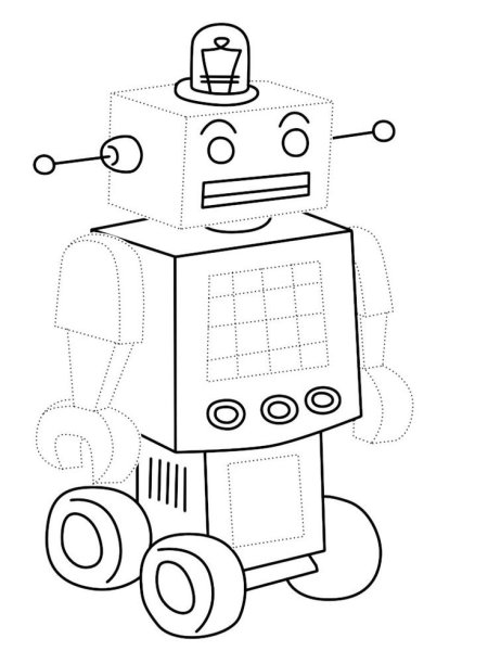 Рисунки машинка робот