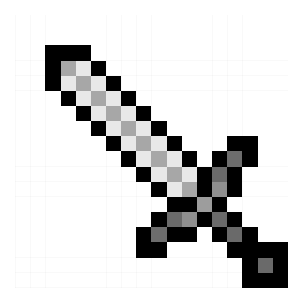 Пиксельный меч из МАЙНКРАФТА
