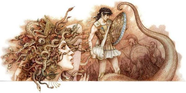 Рисунки медуза горгона мифы древней греции